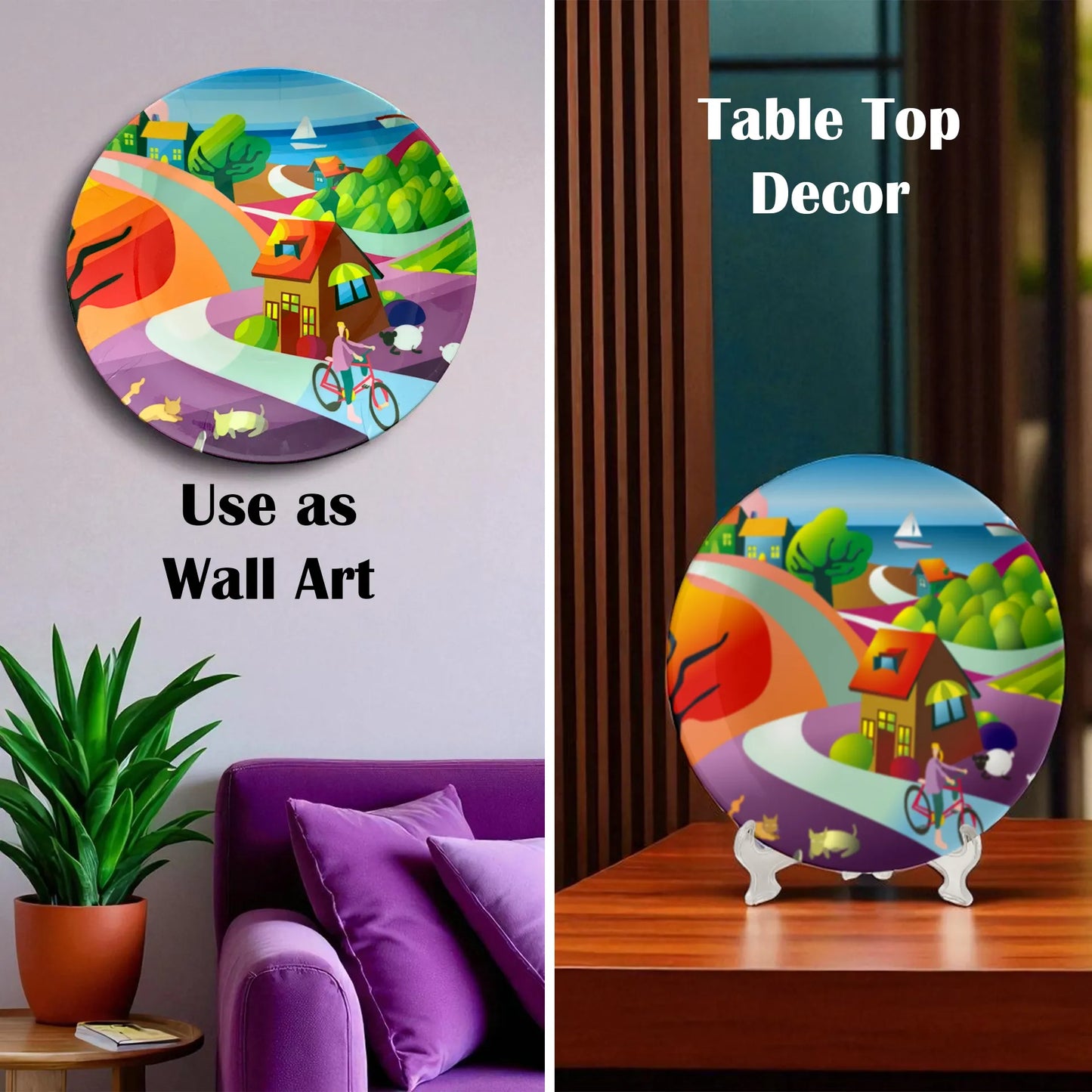 Serenade On The Hilltop wall plate décor styling