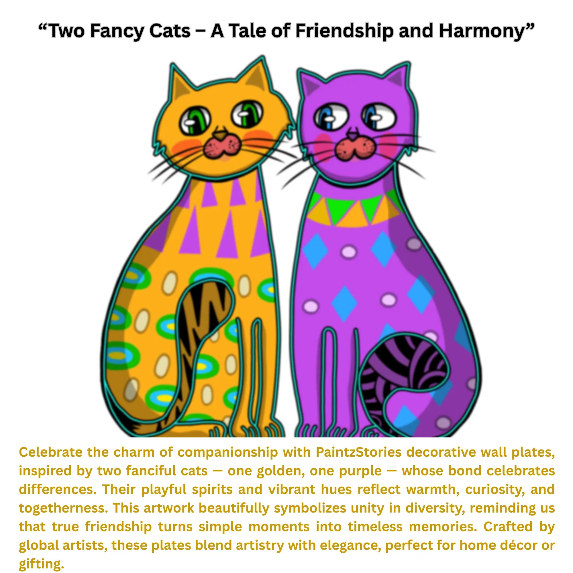 Story card Two Fancy Cats artwork