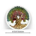 Dimensions of A Magnificent Tree ceramic wall plate