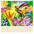 Artwork story card A Vibrant Bird plate