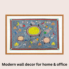 Pond Fishes Animals Madhubani art in modern home decor