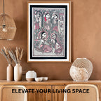 Radha Krishna Premalaap wall decor display