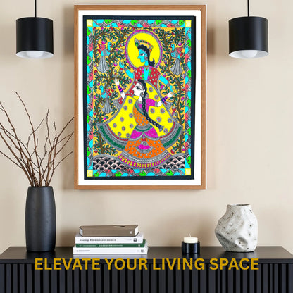 Radha Krishna Dance wall decor display
