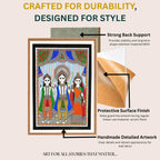 Framed Ram Lakshman Sita painting detail