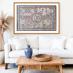 Ram Sita Story artwork above sofa