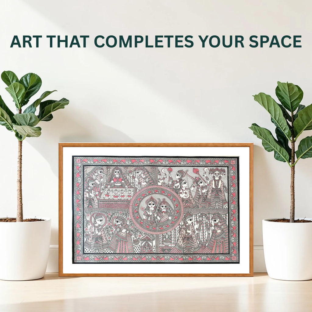 Ram Sita Story painting handmade details