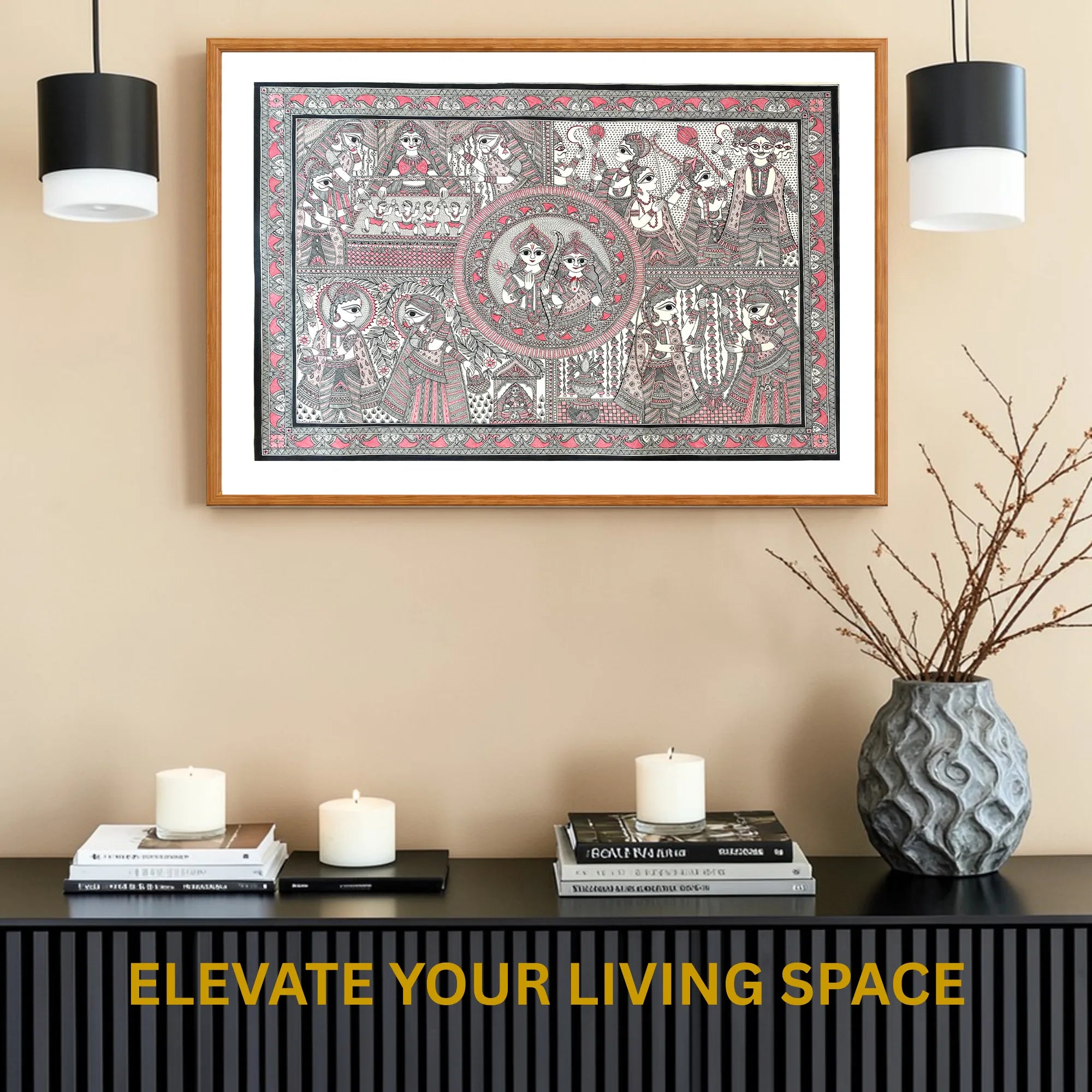 Ram Sita Story wall decor display