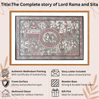 Ram Sita Story handmade painting authenticity certificate