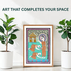 Gautam Buddha Journey painting handmade details