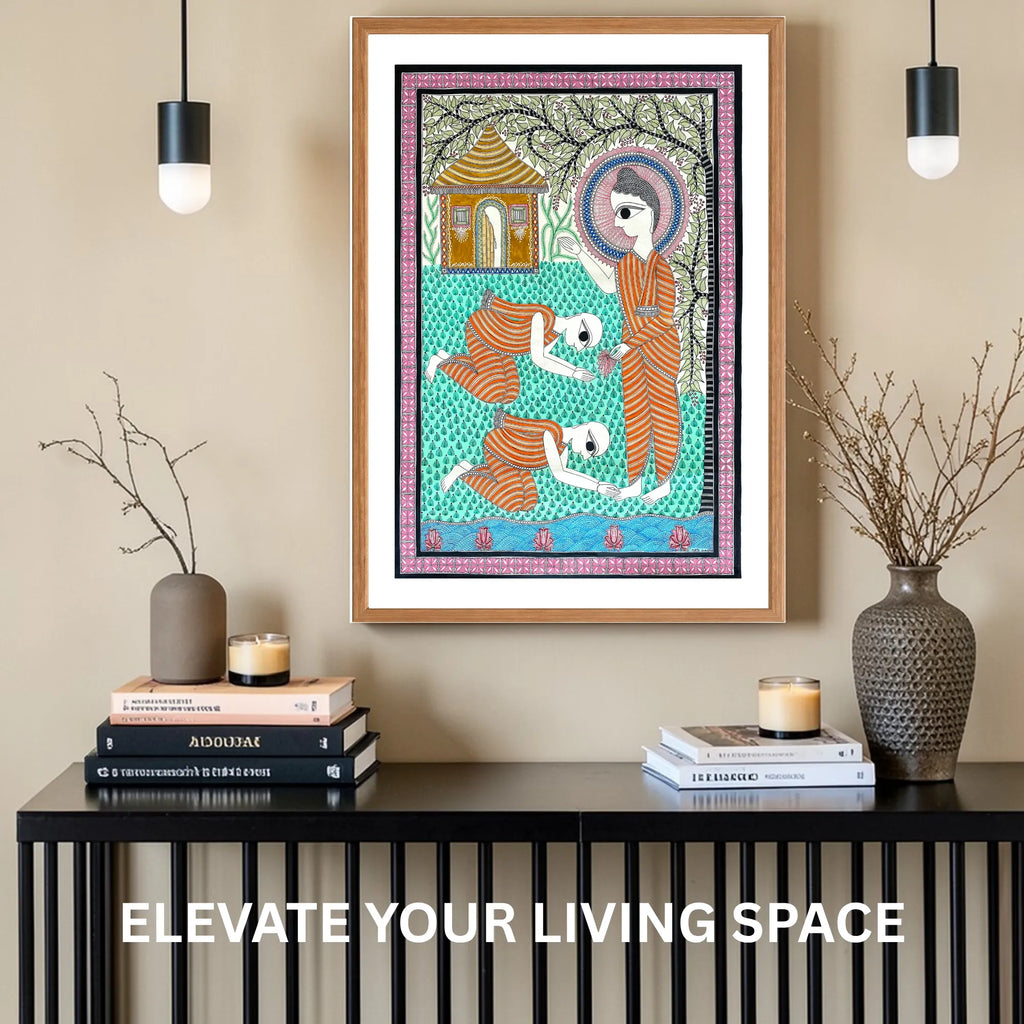 Gautam Buddha Journey wall decor display