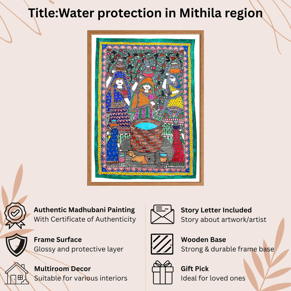 Water Protection handmade painting authenticity certificate