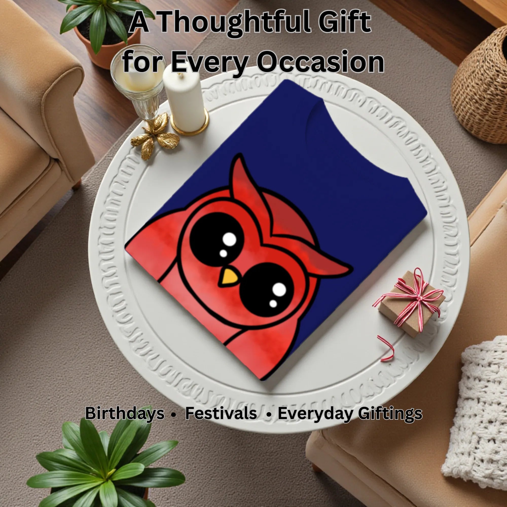A Graceful Owl artistic t-shirt gift for women, birthdays and special occasions