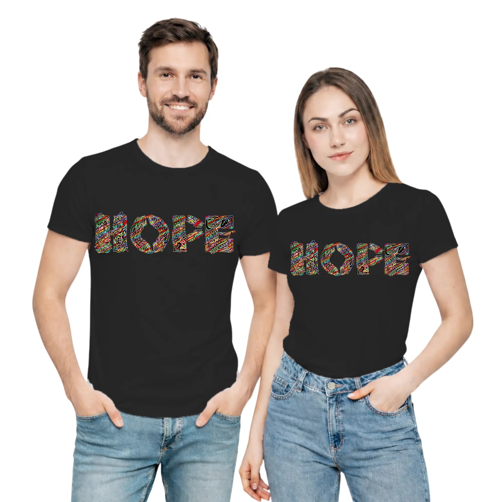 Essence of Hope artistic unisex t-shirt in Black by PaintzStories