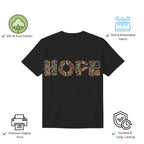 Features of Essence of Hope unisex t-shirt including premium print and comfort fit
