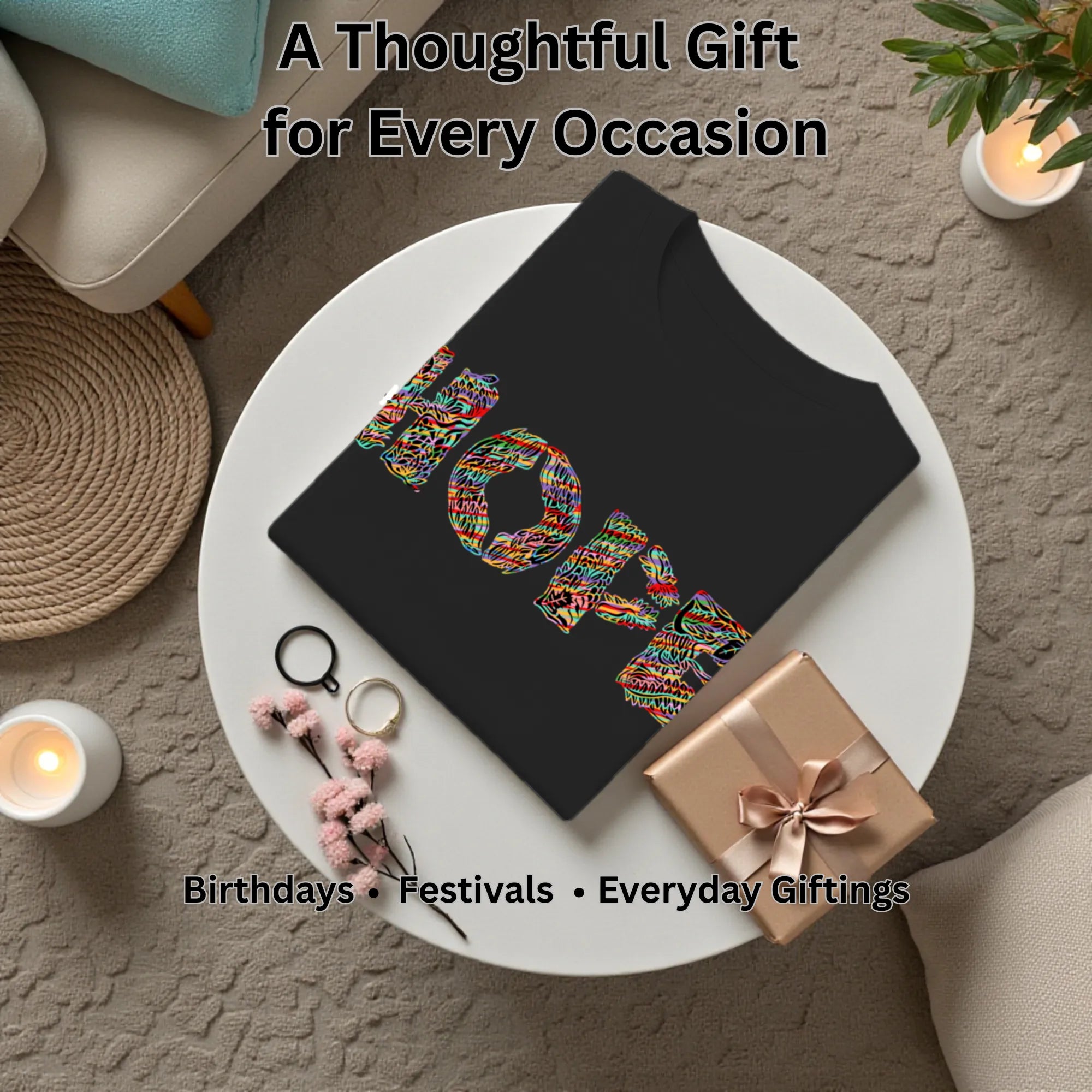 Essence of Hope artistic t-shirt gift for art lovers, birthdays and special occasions