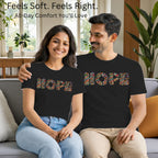 Matching pair wearing Essence of Hope artistic t-shirts by PaintzStories