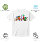 Five Colourful Birds women's t-shirt features premium cotton and vibrant artwork print