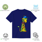Features of Giraffe with Bow Tie unisex t-shirt including premium print and comfort fit
