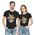 Sourire De La Mort artistic unisex t-shirt in Black by PaintzStories