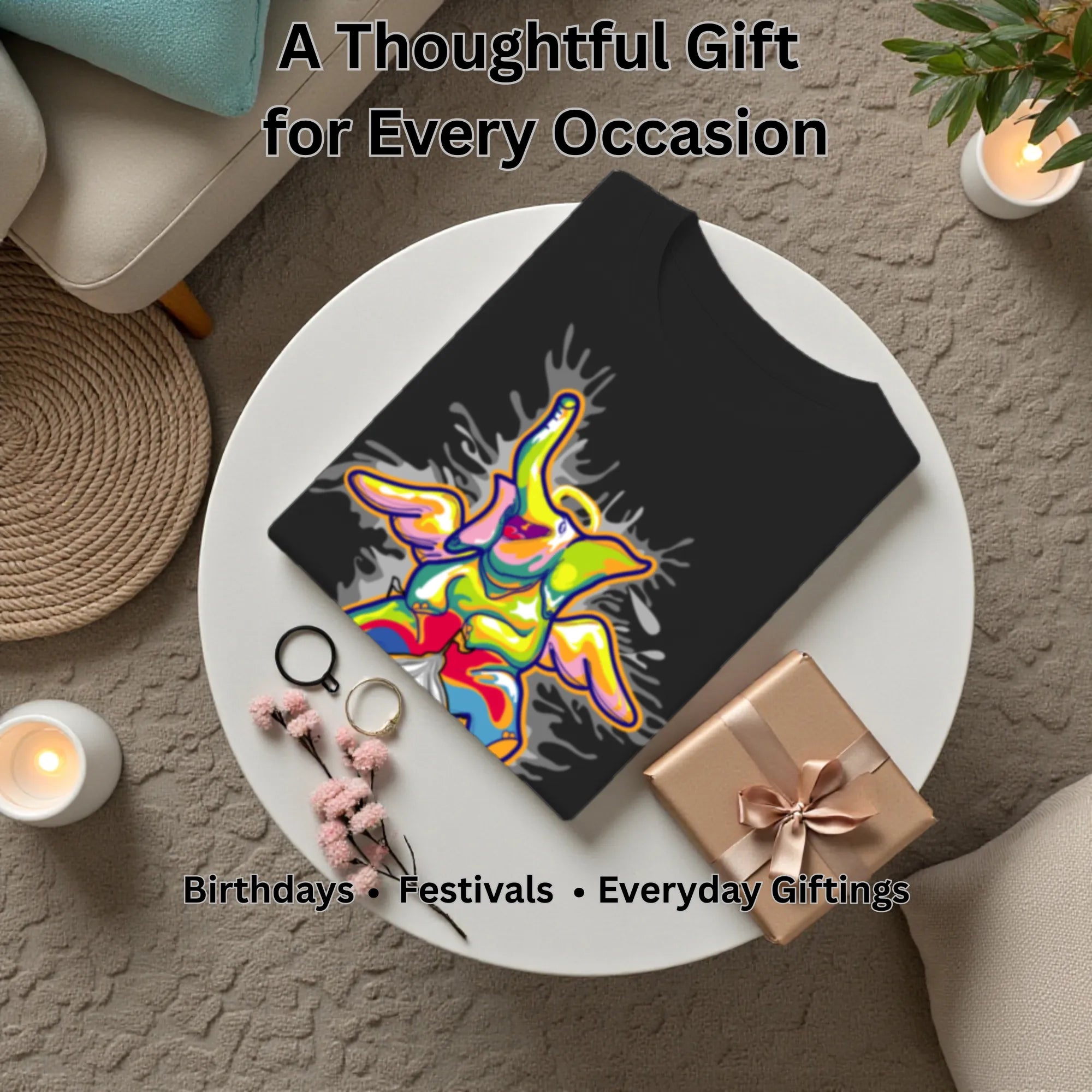 Sourire De La Mort artistic t-shirt gift for art lovers, birthdays and special occasions