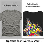 Premium quality stitching and artwork print on Sourire De La Mort t-shirt
