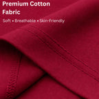 Premium cotton fabric detail of Sourire De La Mort maroon t-shirt