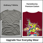 Premium quality stitching and artwork print on Sourire De La Mort t-shirt