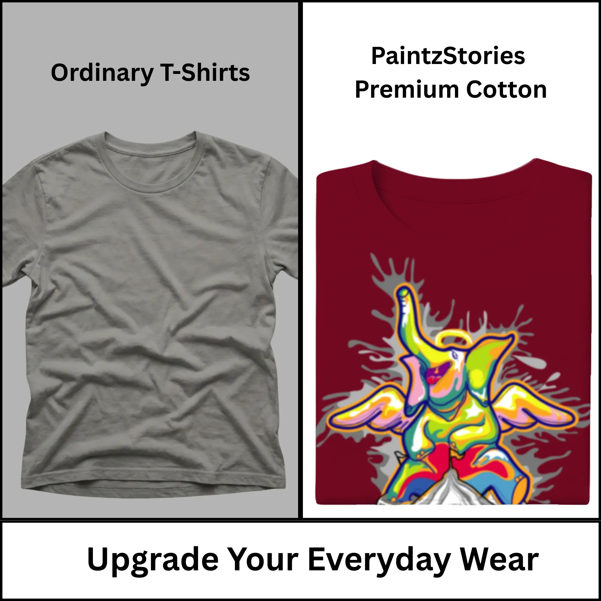 Premium quality stitching and artwork print on Sourire De La Mort t-shirt