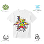 Features of Sourire De La Mort unisex t-shirt including premium print and comfort fit
