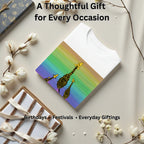 Three Giraffes artistic t-shirt gift for men, birthdays, anniversaries and special occasions