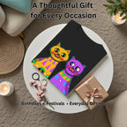 Two Fancy Cats artistic t-shirt gift for women, birthdays and special occasions