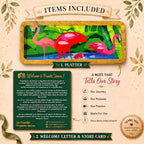 1 PaintzStories wooden rectangular platter, PaintzStories Card and Welcome Letter
