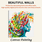 Floral Reflections Embracing Colourful Creativity in Life artistic canvas print enhancing beautiful living room walls