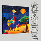 Premium canvas print with wooden frame, story card and authentic artwork by PaintzStories