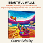 Harmonious Melodies by the Sea artistic canvas print enhancing beautiful living room walls
