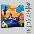 Premium canvas print with wooden frame, story card and authentic artwork by PaintzStories