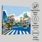 Premium canvas print with wooden frame, story card and authentic artwork by PaintzStories