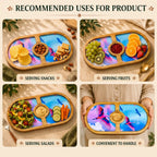 PaintzStories Stunning Birds in Sky round serving platter for dry food, snacks, fruits, starters and table display