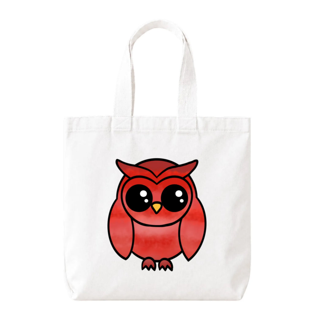 PaintzStories "A Graceful Owl" Artistic Tote Bag – White Eco-Friendly Cotton Canvas Bag for Women