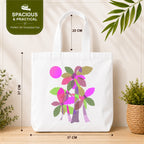 PaintzStories "Palm Trees (Purple)" Tote Bag Size – 37cm x 37cm with 22cm Handles and Inner Pocket