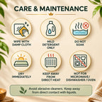 PaintzStories Vibrant Toucan wooden coaster care and maintenance instructions
